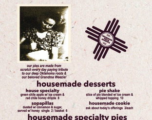 View Green Chile Kitchen Route 66 Dessert Menu
